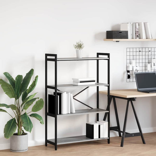 Bücherregal Grau Sonoma 80x30x120cm