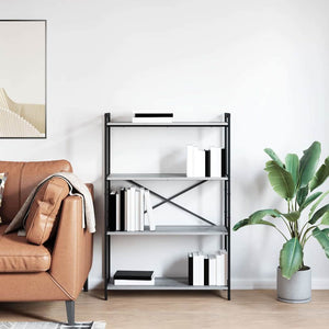 Bücherregal Grau Sonoma 80x30x120cm