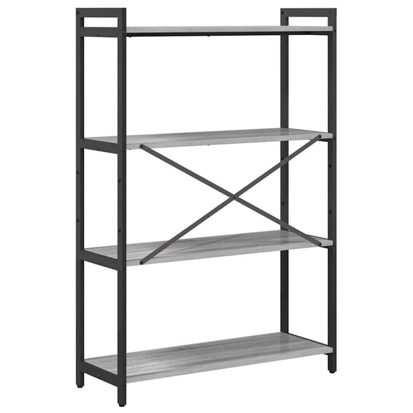 Bücherregal Grau Sonoma 80x30x120cm
