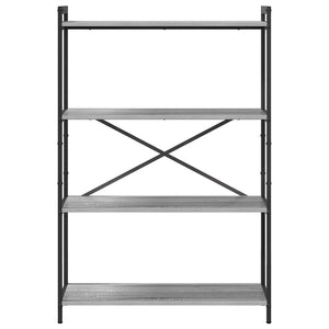 Bücherregal Grau Sonoma 80x30x120cm