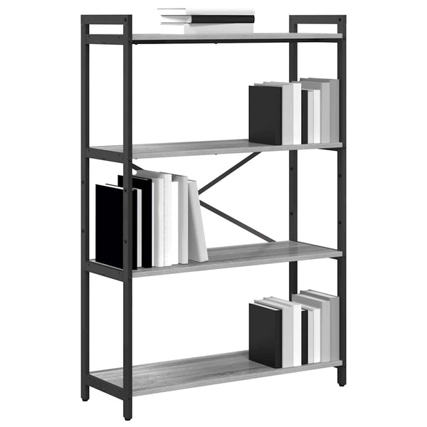 Bücherregal Grau Sonoma 80x30x120cm