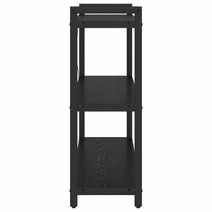 Bücherregal Schwarz Eichen-Optik 80 cm