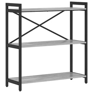 Bücherregal Grau Sonoma 80cm