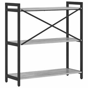 Bücherregal Grau Sonoma 80cm