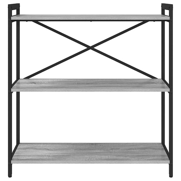 Bücherregal Grau Sonoma 80cm