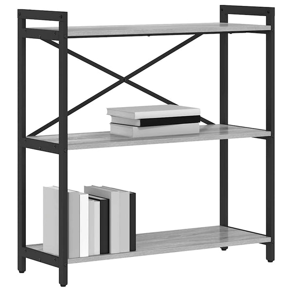 Bücherregal Grau Sonoma 80cm