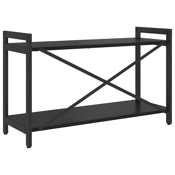 Bücherregal Schwarz Eichenoptik 80 cm