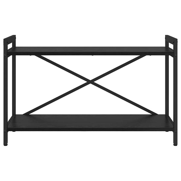 Bücherregal Schwarz Eichenoptik 80 cm