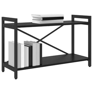 Bücherregal Schwarz Eichenoptik 80 cm