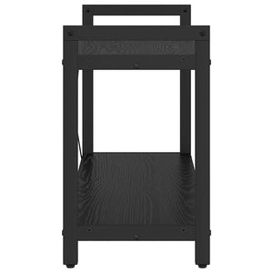 Bücherregal Schwarz Eichenoptik 80 cm