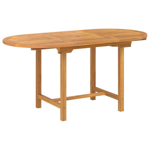 Garten Essgruppe 5 pcs Braun Massivholz Teak
