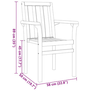 Garten Essgruppe 5 pcs Braun Massivholz Teak