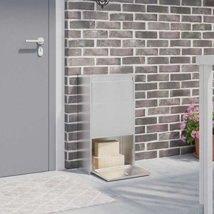 Paketbox mit Speicher Silber Edelstahl