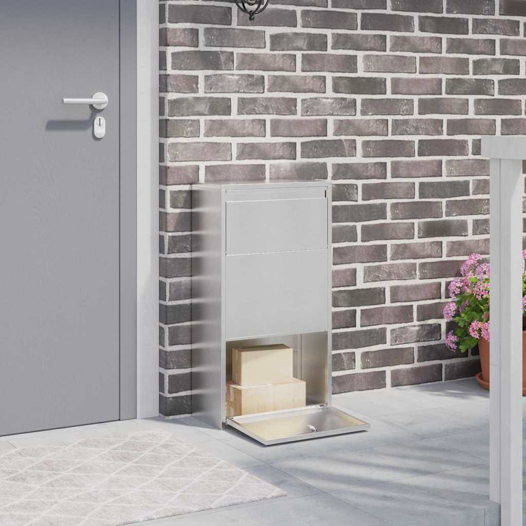 Paketbox mit Speicher Silber Edelstahl