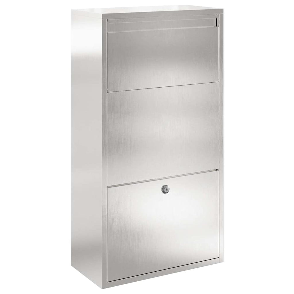 Paketbox mit Speicher Silber Edelstahl