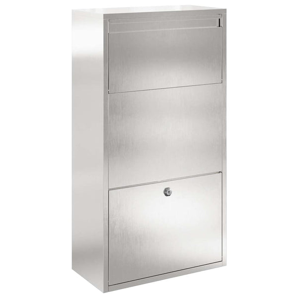 Paketbox mit Speicher Silber Edelstahl
