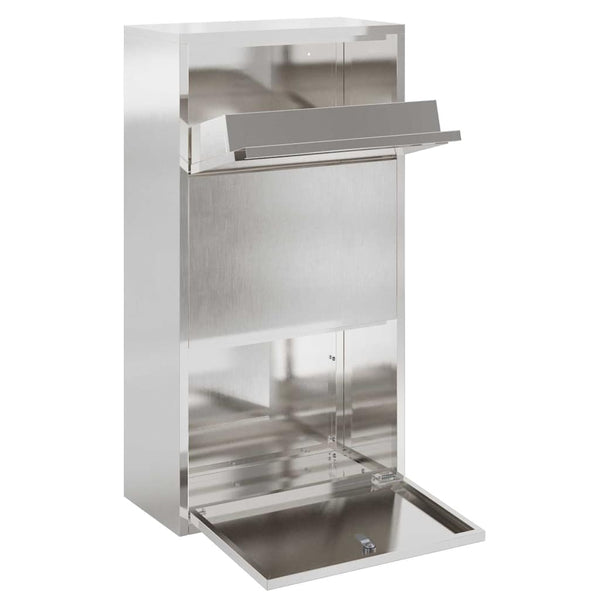 Paketbox mit Speicher Silber Edelstahl