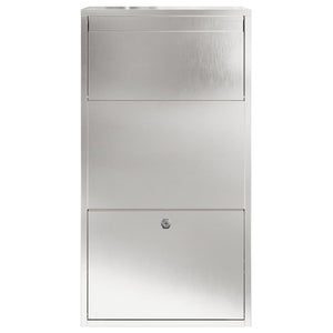 Paketbox mit Speicher Silber Edelstahl