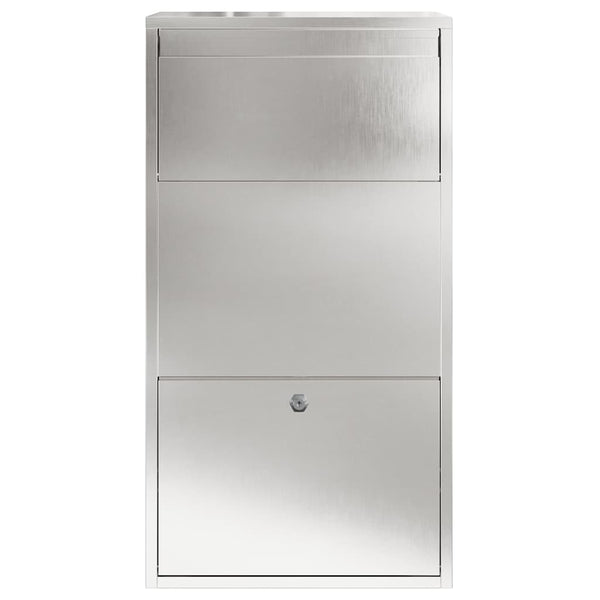 Paketbox mit Speicher Silber Edelstahl
