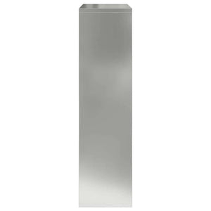 Paketbox mit Tür Silber 44x22x82cm
