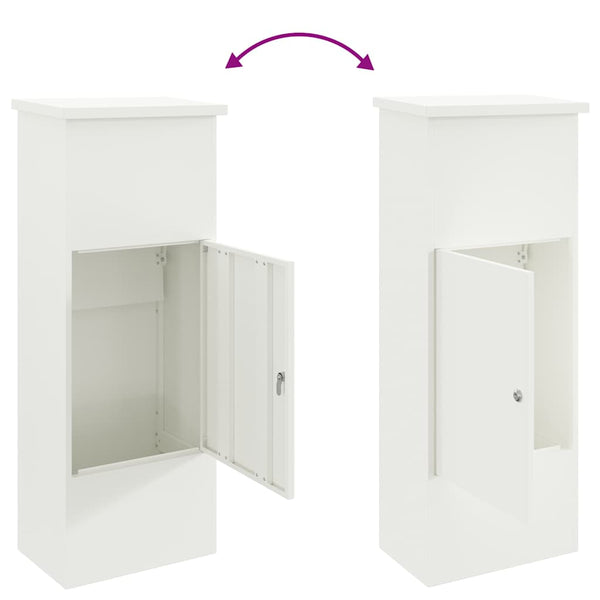 Paketbox mit Speicher Weiß Stahl