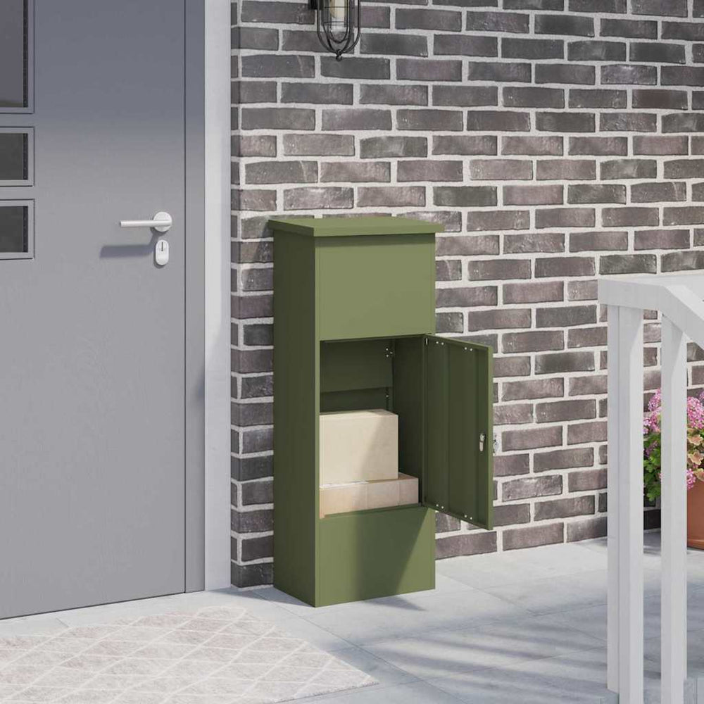 Paketbox mit Stauraum Olivgrün
