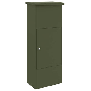 Paketbox mit Stauraum Olivgrün