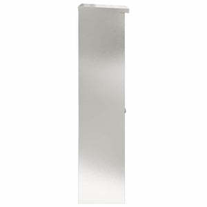 Paketbox mit Tür Silber Edelstahl