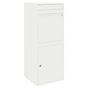 Paketbox mit Speicher Weiß Stahl 41x38x103cm