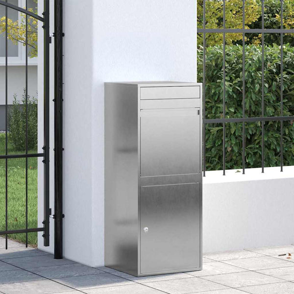 Paketbox mit Speicher, Silber, 47,5x38x59 cm