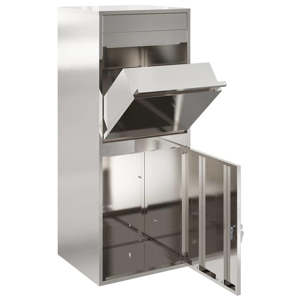 Paketbox mit Speicher, Silber, 47,5x38x59 cm