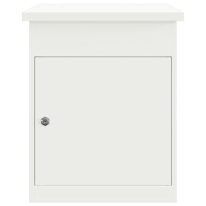 Paketbox mit Tür, Weiß, 47,5x38x59 cm