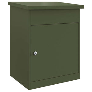 Paketbox Olivgrün mit Schloss