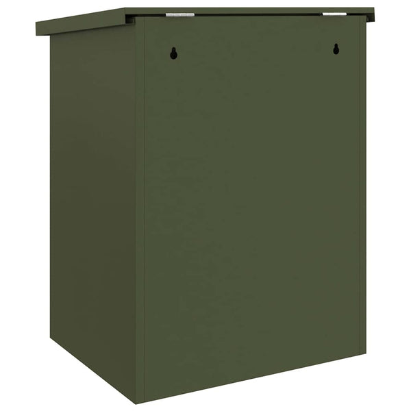 Paketbox Olivgrün mit Schloss