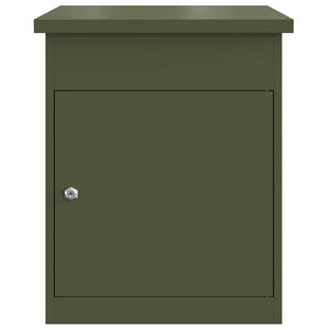 Paketbox Olivgrün mit Schloss
