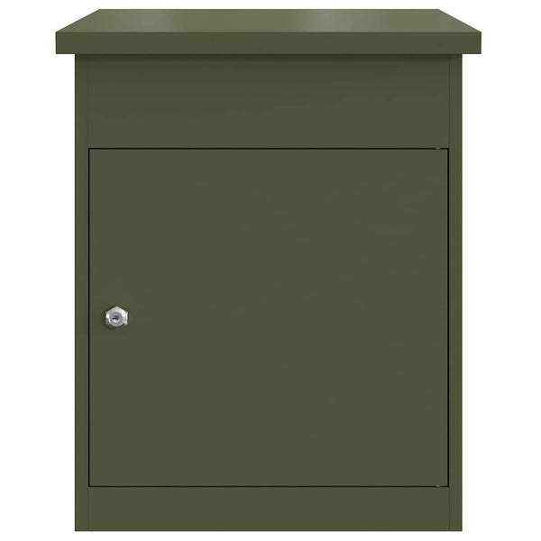 Paketbox Olivgrün mit Schloss