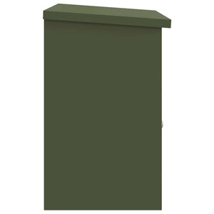 Paketbox Olivgrün mit Schloss