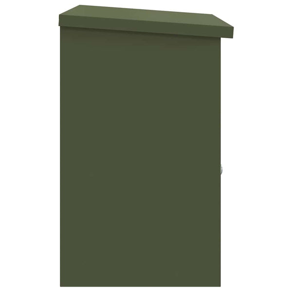 Paketbox Olivgrün mit Schloss
