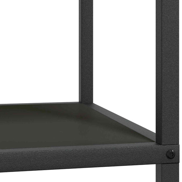 Küchenaufbewahrung mit Regal, Schwarz, 90cm