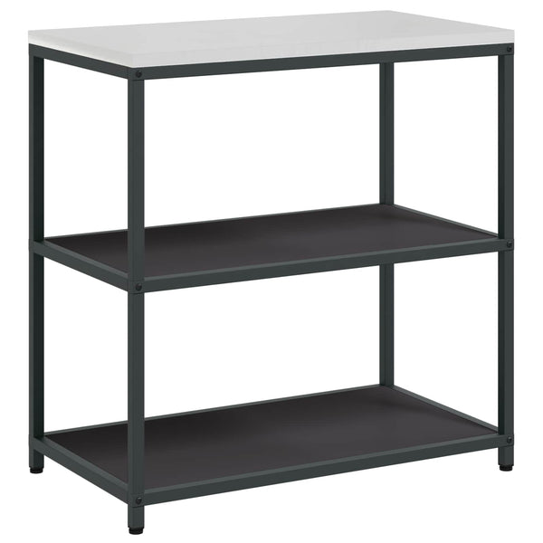 Küchenaufbewahrung mit Regal, Schwarz, 90cm