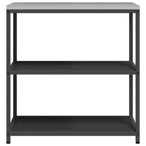 Küchenaufbewahrung mit Regal, Schwarz, 90cm