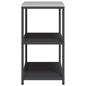Küchenaufbewahrung mit Regal, Schwarz, 90cm