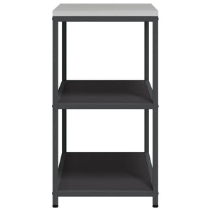 Küchenaufbewahrung mit Regal, Schwarz, 90cm