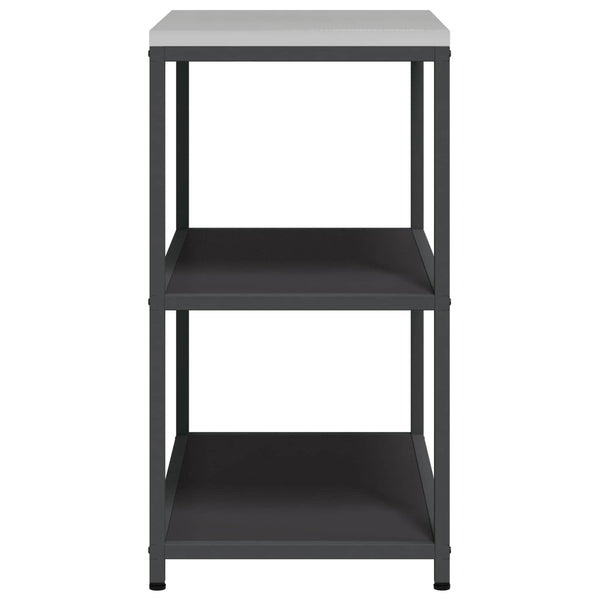 Küchenaufbewahrung mit Regal, Schwarz, 90cm