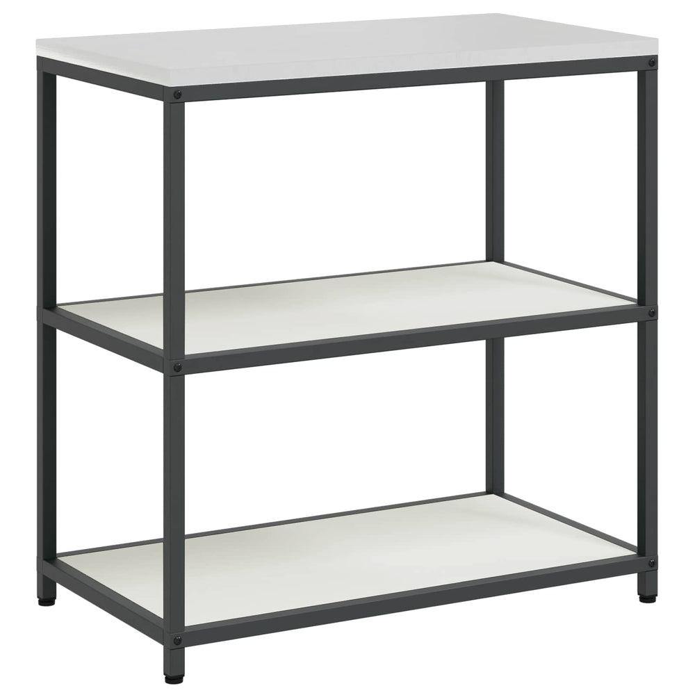 Küchenaufbewahrung Regal Weiß 90x50x92cm