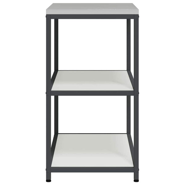 Küchenaufbewahrung Regal Weiß 90x50x92cm