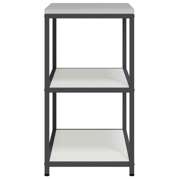 Küchenaufbewahrung Regal Weiß 90x50x92cm