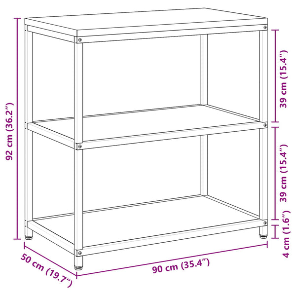 Küchenaufbewahrung Regal Weiß 90x50x92cm