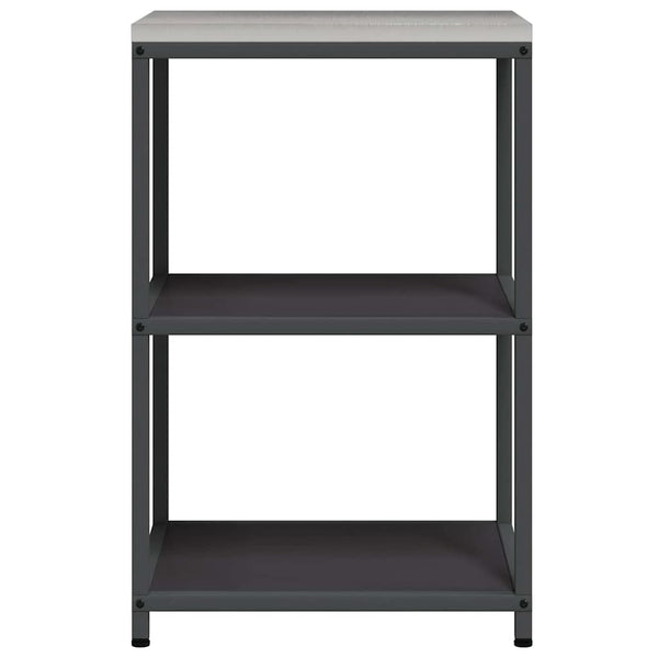 Küchenaufbewahrung mit Regal Schwarz 60x50x92 cm