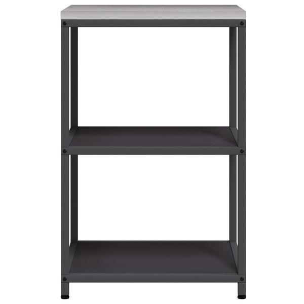 Küchenaufbewahrung mit Regal Schwarz 60x50x92 cm